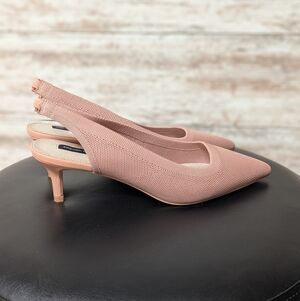 French Connection Blush Pink Slingback Heels